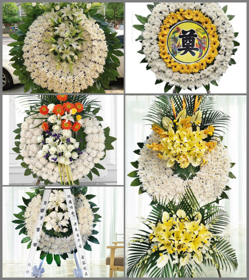 甘肃省张掖临泽县沙河镇合强村花圈速递